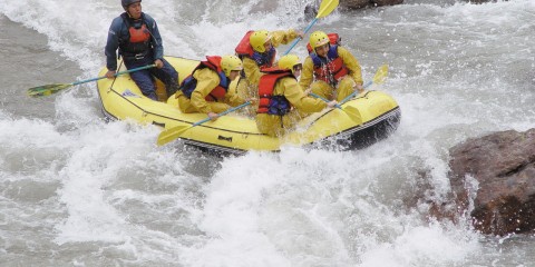 Rafting en el río Mendoza
